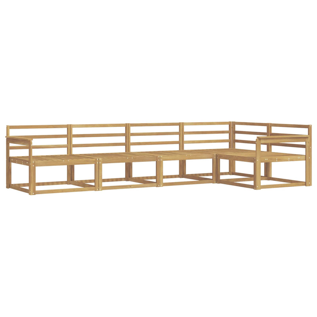 Outdoor-Sofagarnitur 5 pcs Weiß 327 x 168,5 x 73 cm