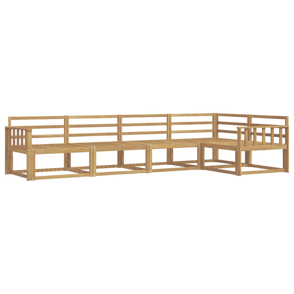 Outdoor-Sofagarnitur 5 pcs Weiß 327 x 168,5 x 73 cm