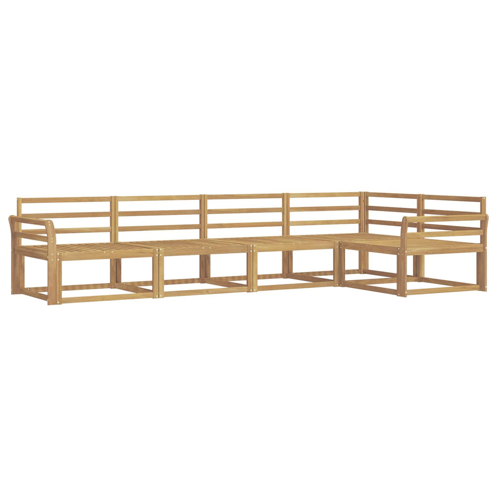 Outdoor-Sofagarnitur 5 pcs Weiß 329 x 170,5 x 73 cm