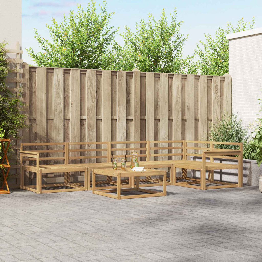 Outdoor-Sofagarnitur 6 pcs Weiß 79 x 79 x 37 cm
