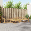 Outdoor-Sofagarnitur 6 pcs Weiß 79 x 79 x 37 cm