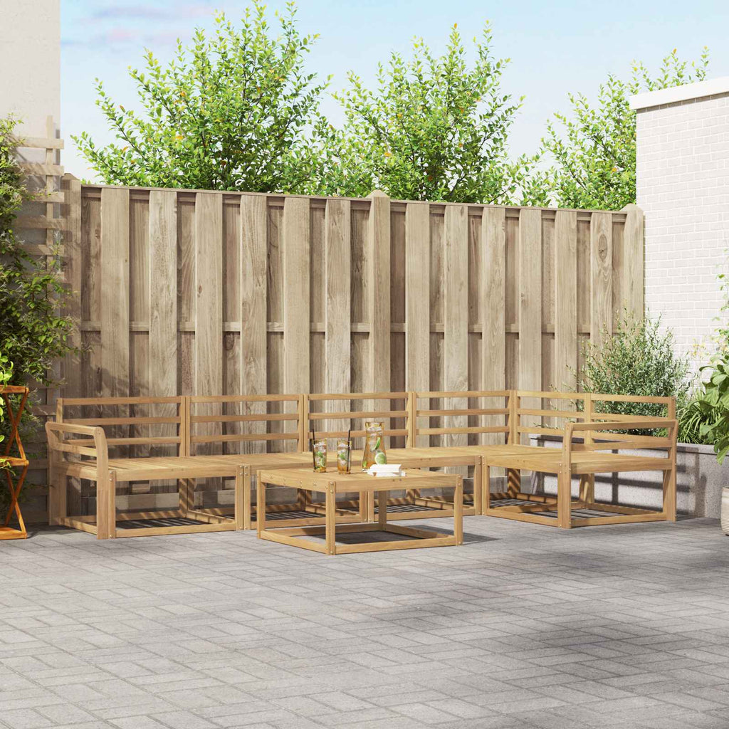 Outdoor-Sofagarnitur 6 pcs Weiß 79 x 79 x 37 cm