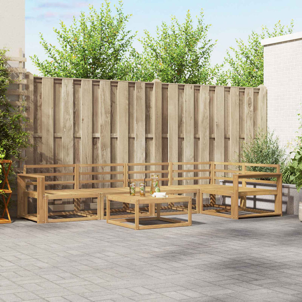 Outdoor-Sofagarnitur 6 pcs Weiß 79 x 79 x 37 cm