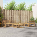 Outdoor-Sofagarnitur 6 pcs Weiß 79 x 79 x 37 cm