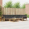Outdoor-Sofagarnitur 6 pcs Weiß und Anthrazit 79 x 79 x 37 cm