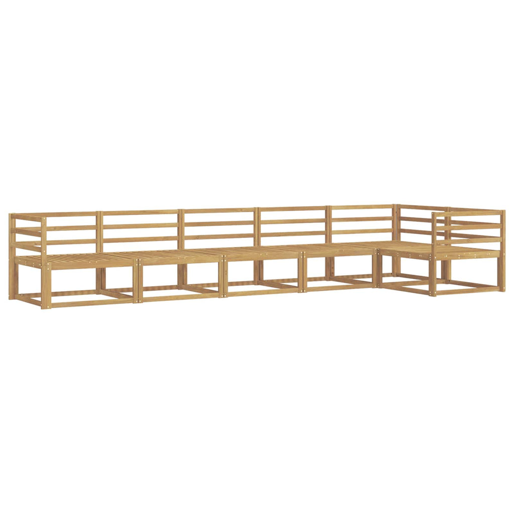 Outdoor-Sofagarnitur 6 pcs Weiß 404 x 166,5 x 73 cm