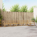 Outdoor-Sofagarnitur 6 pcs Weiß 404 x 166,5 x 73 cm
