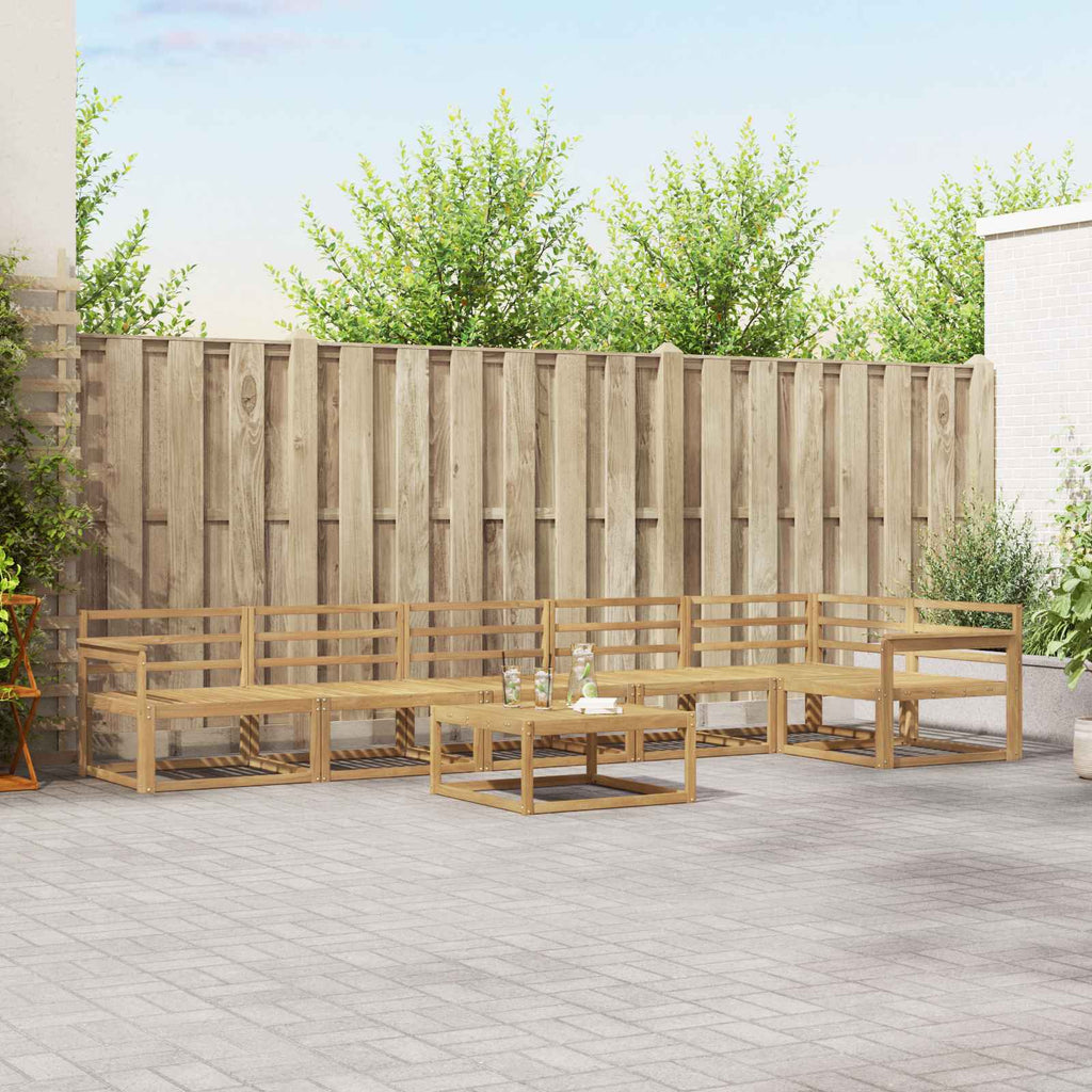 Outdoor-Sofagarnitur 7 pcs Weiß 79 x 79 x 37 cm
