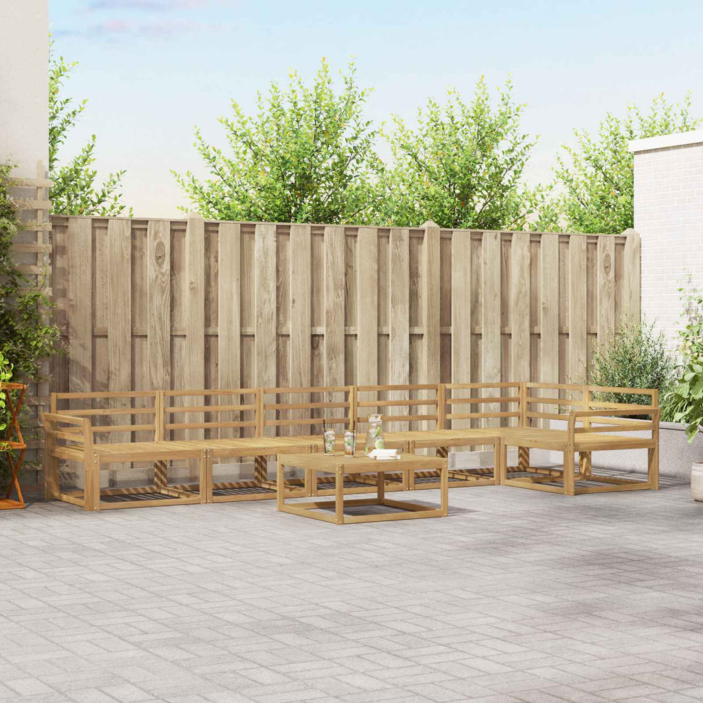 Outdoor-Sofagarnitur 7 pcs Weiß 79 x 79 x 37 cm