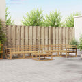Outdoor-Sofagarnitur 7 pcs Weiß 79 x 79 x 37 cm