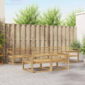 Outdoor-Sofagarnitur 8 pcs Weiß 327 x 168,5 x 73 cm