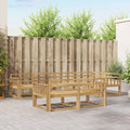 Outdoor-Sofagarnitur 8 pcs Weiß 327 x 168,5 x 73 cm