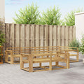 Outdoor-Sofagarnitur 8 pcs Weiß 331 x 172,5 x 73 cm