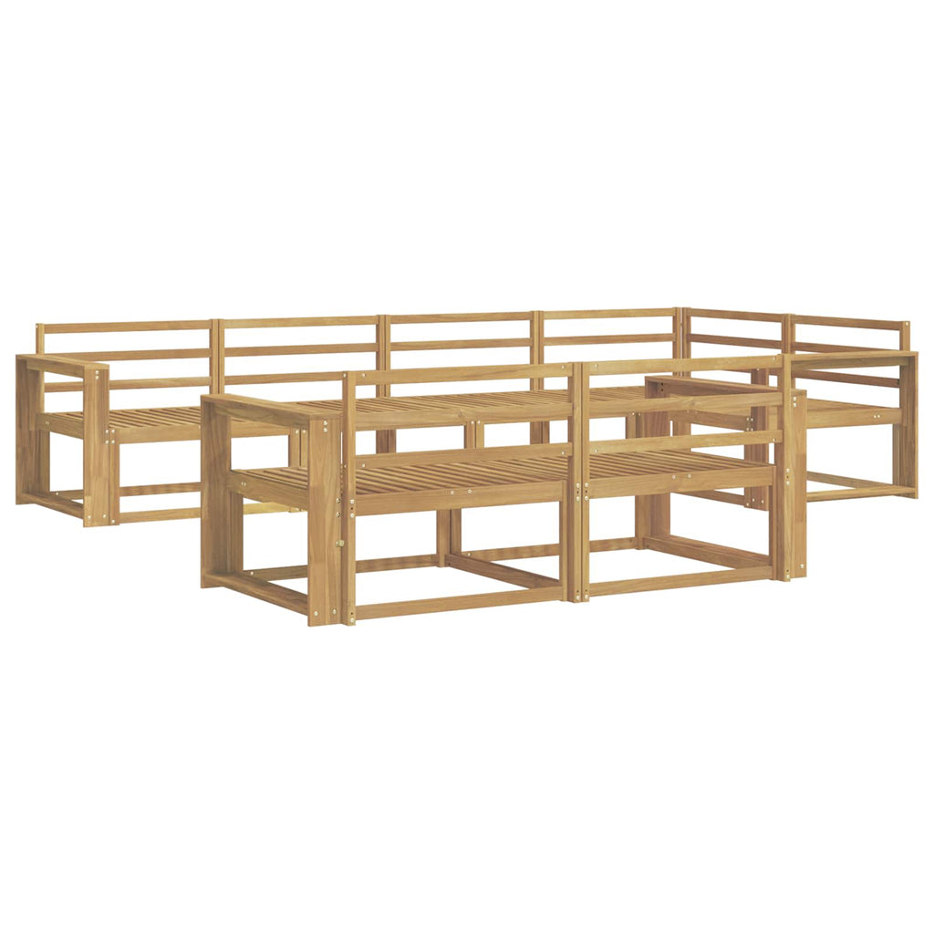 Outdoor-Sofagarnitur 8 pcs Weiß 331 x 172,5 x 73 cm