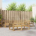 Outdoor-Sofagarnitur 8 pcs Weiß 327 x 168,5 x 73 cm