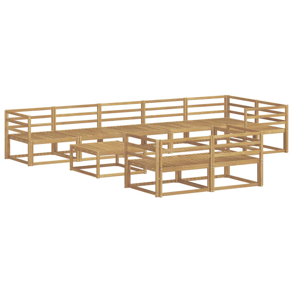 Outdoor-Sofagarnitur 9 pcs Weiß 79 x 79 x 37 cm