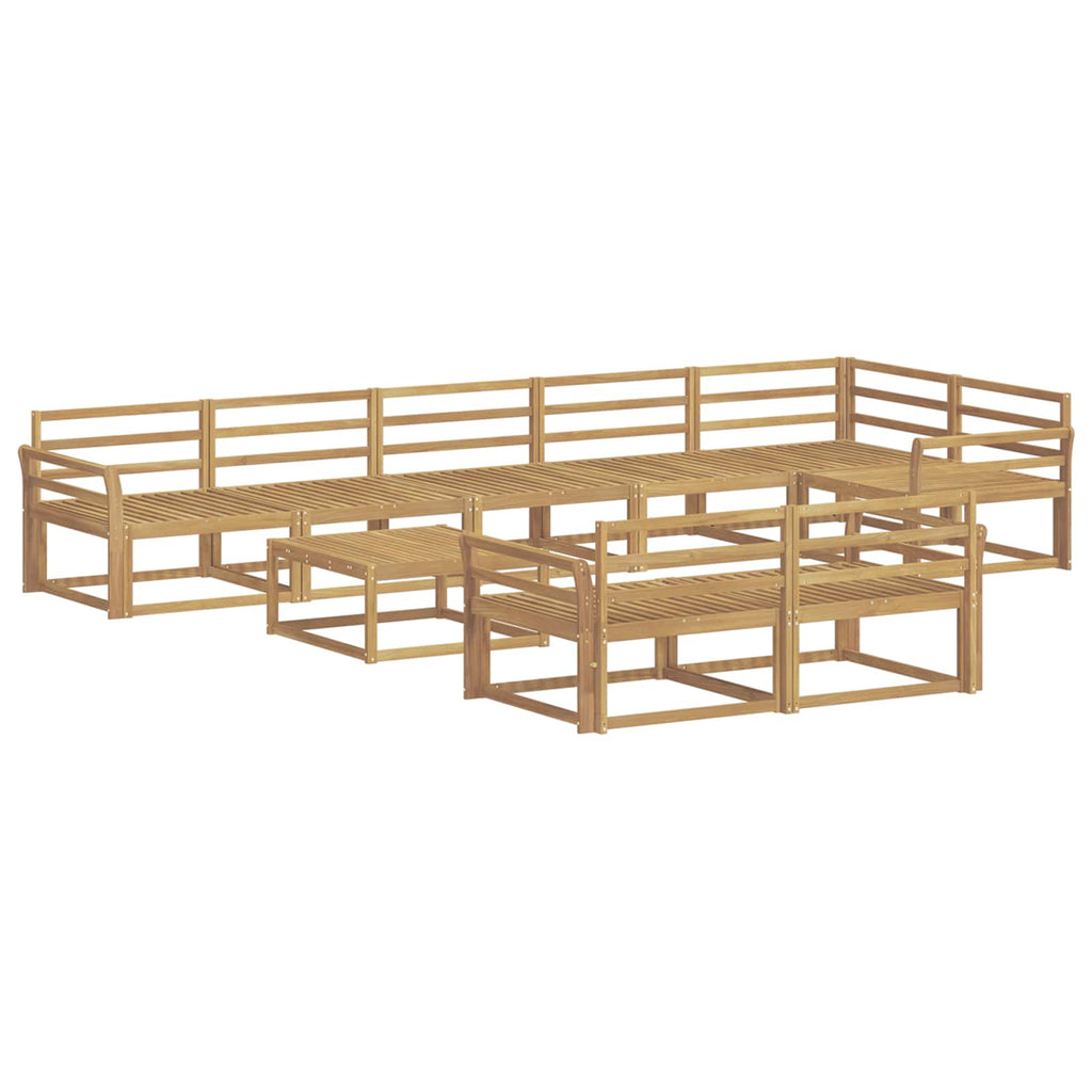 Outdoor-Sofagarnitur 9 pcs Weiß 79 x 79 x 37 cm