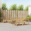 Outdoor-Sofagarnitur 9 pcs Weiß 79 x 79 x 37 cm