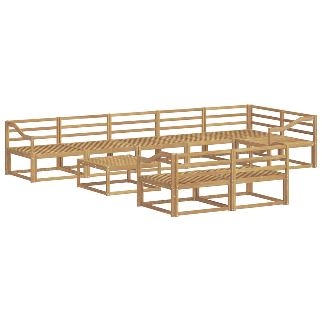 Outdoor-Sofagarnitur 9 pcs Weiß 79 x 79 x 37 cm