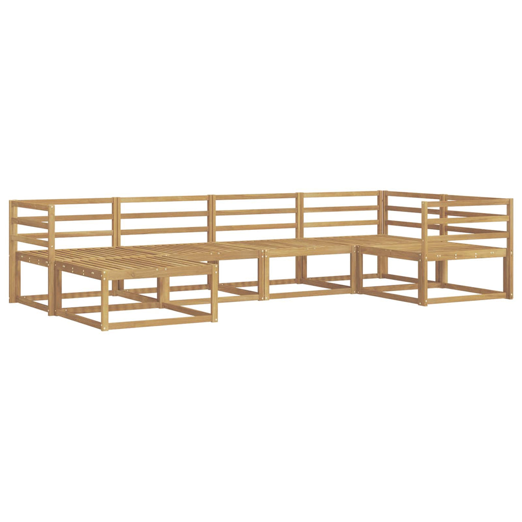 Outdoor-Sofagarnitur 6 pcs Weiß 325 x 166,5 x 73 cm