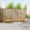 Outdoor-Sofagarnitur 6 pcs Weiß 327 x 168,5 x 73 cm