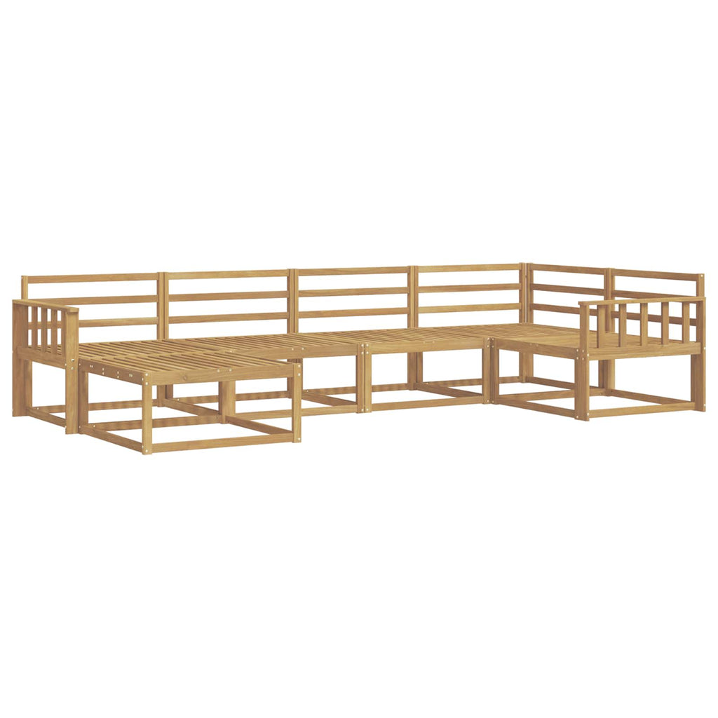 Outdoor-Sofagarnitur 6 pcs Weiß 327 x 168,5 x 73 cm