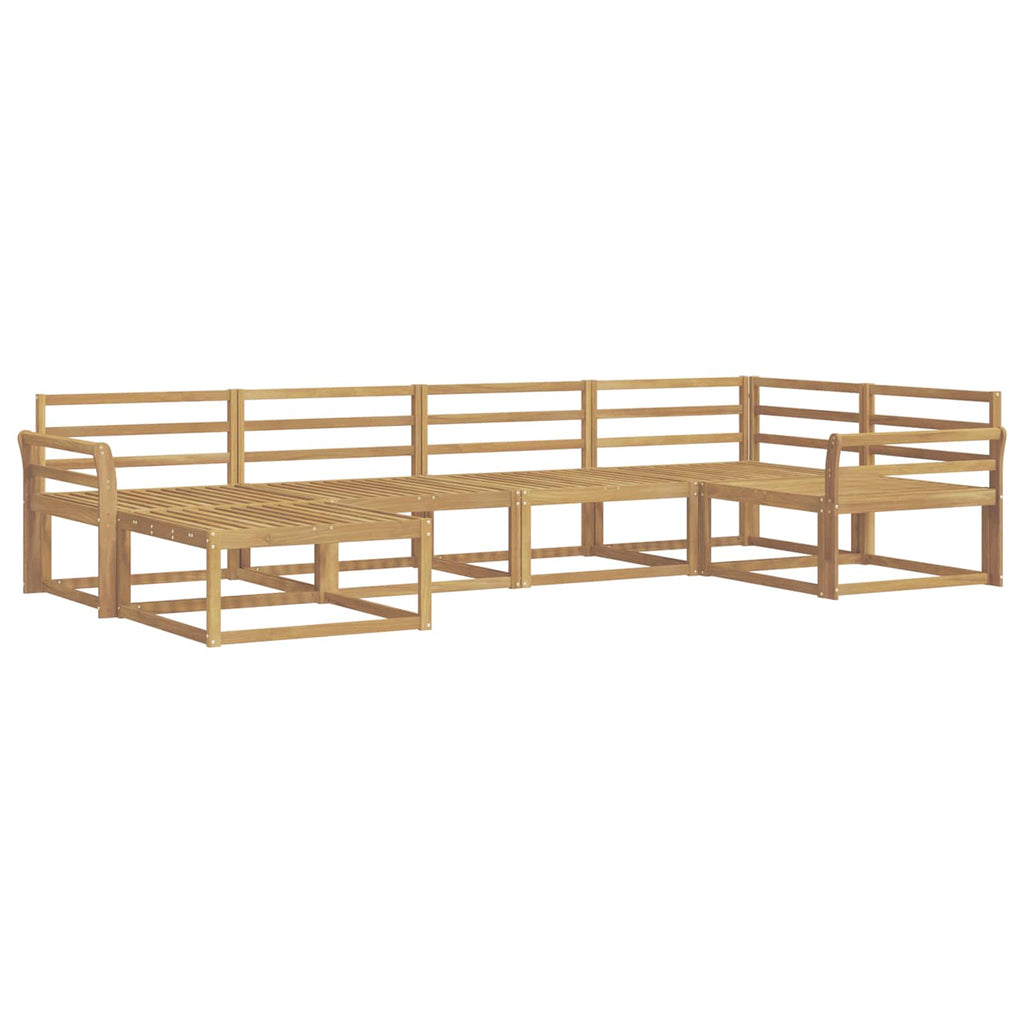 Outdoor-Sofagarnitur 6 pcs Weiß 329 x 170,5 x 73 cm