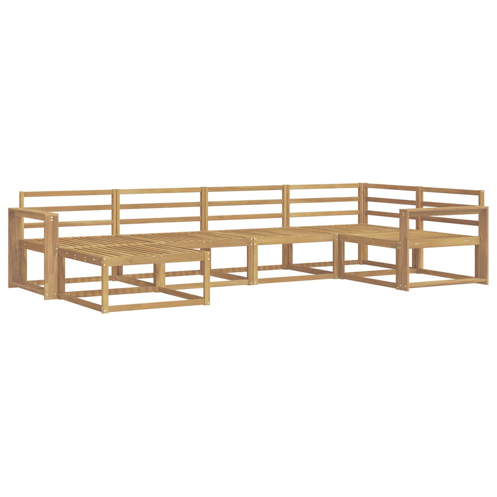 Outdoor-Sofagarnitur 6 pcs Weiß 331 x 172,5 x 73 cm