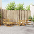 Outdoor-Sofagarnitur 7 pcs Weiß Massivholz Akazie