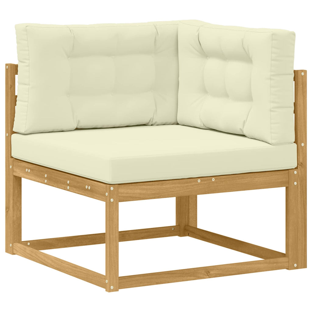 Outdoor-Sofagarnitur 7 pcs Weiß und Creme