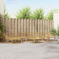 Outdoor-Sofagarnitur 8 pcs Weiß Massivholz Akazie