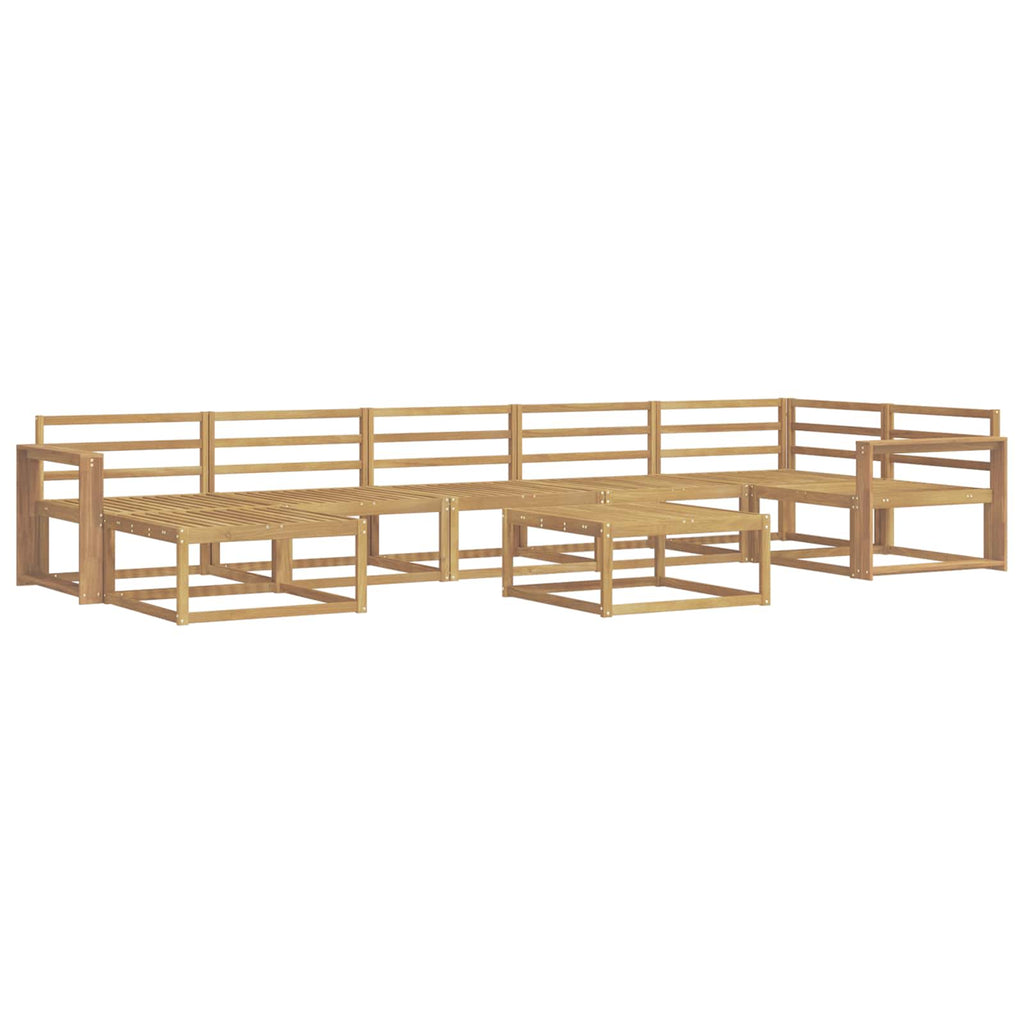 Outdoor-Sofagarnitur 8 pcs Weiß Massivholz Akazie