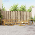 Outdoor-Sofagarnitur 8 pcs Weiß Massivholz Akazie