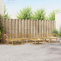 Outdoor-Sofagarnitur 8 pcs Weiß Massivholz Akazie