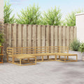 Outdoor-Sofagarnitur 6 pcs Weiß Massivholz Akazie