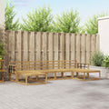 Outdoor-Sofagarnitur 6 pcs Weiß Massivholz Akazie