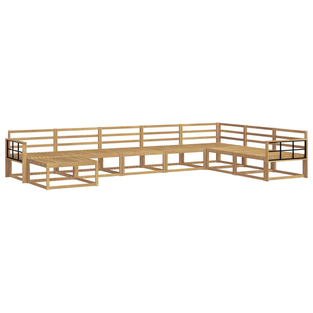 Outdoor-Sofagarnitur 8 pcs Weiß Massivholz Akazie