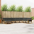 Outdoor-Sofagarnitur 8 pcs Weiß und Anthrazit