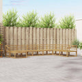 Outdoor-Sofagarnitur 8 pcs Weiß Massivholz Akazie