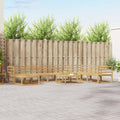 Outdoor-Sofagarnitur 9 pcs Weiß Massivholz Akazie