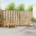 Outdoor-Sofagarnitur 6 pcs Weiß Massivholz Akazie