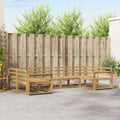 Outdoor-Sofagarnitur 6 pcs Weiß Massivholz Akazie