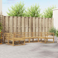 Outdoor-Sofagarnitur 6 pcs Weiß Massivholz Akazie