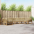 Outdoor-Sofagarnitur mit Kissen 7 pcs Weiß und Beige