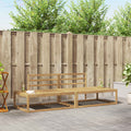 Outdoor-Sofagarnitur Weiß 230,5 x 83 x 73 cm Massivholz Akazie