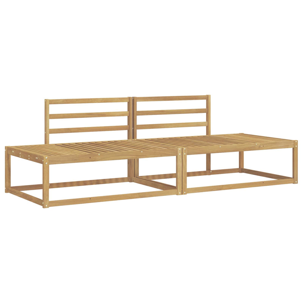 Outdoor-Sofagarnitur Weiß 230,5 x 83 x 73 cm Massivholz Akazie