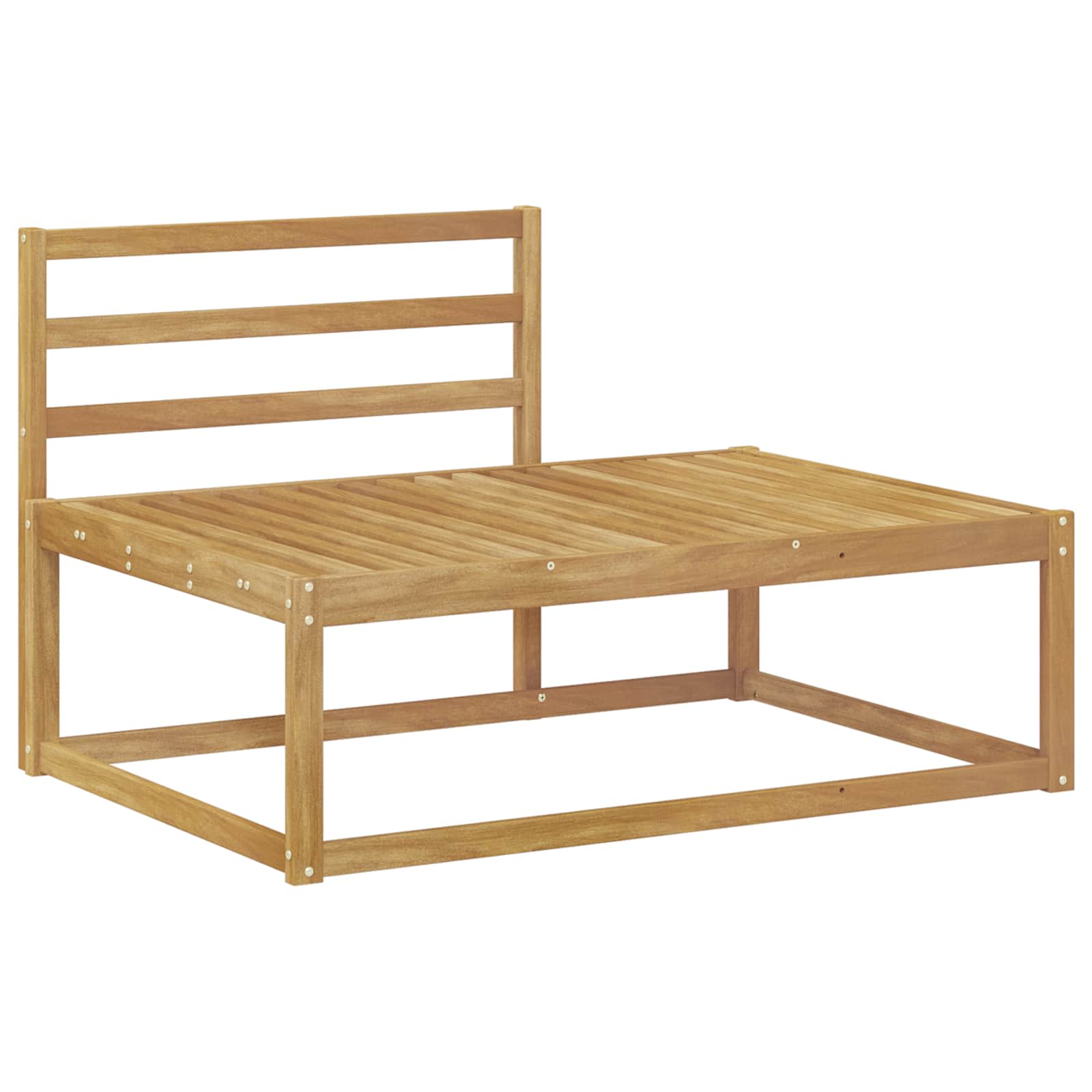 Outdoor-Sofagarnitur Weiß 230,5 x 83 x 73 cm Massivholz Akazie