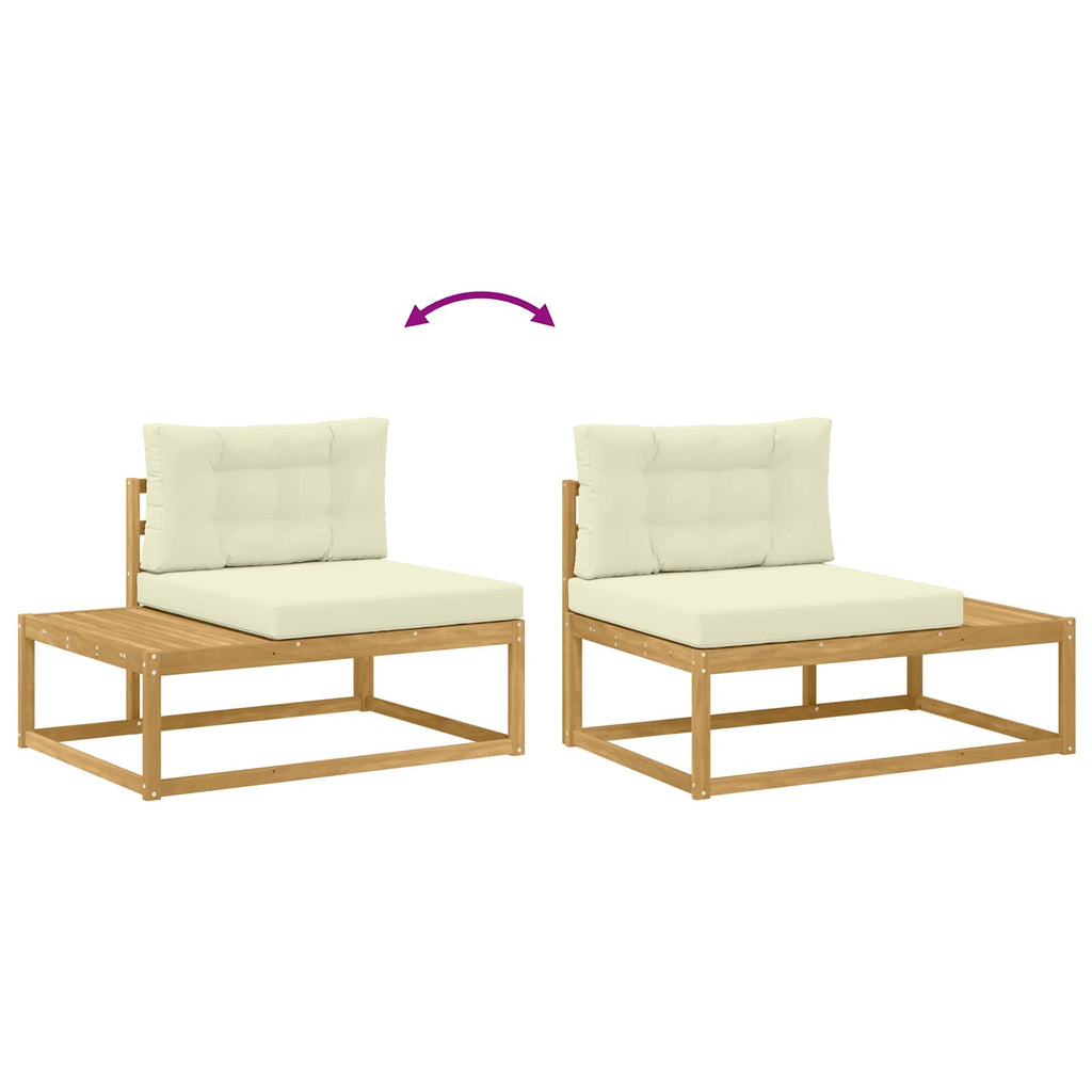 Outdoor-Sofagarnitur Weiß 230,5 x 83 x 73 cm Polyester
