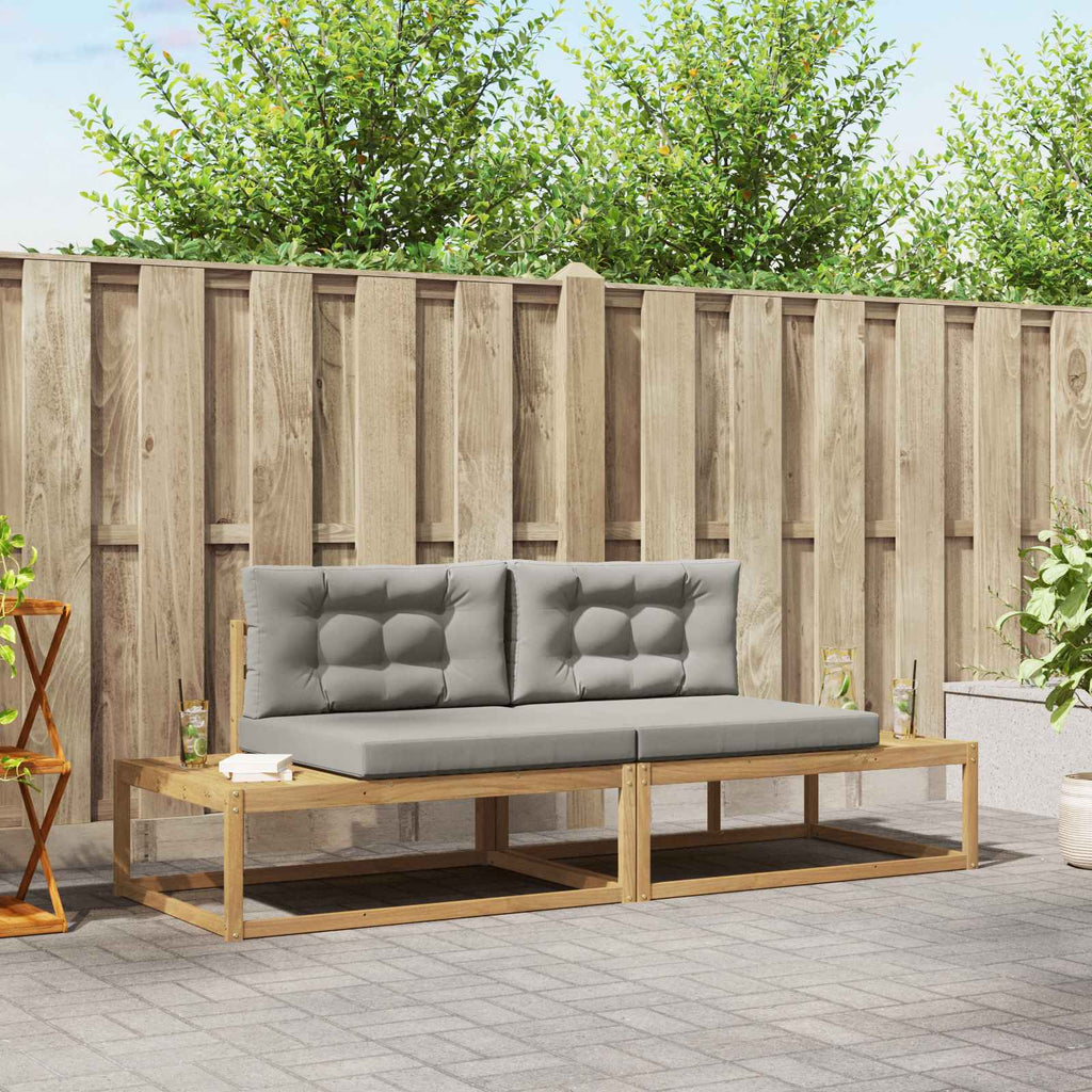 Outdoor-Sofagarnitur Weiß 230,5 x 83 x 73 cm Polyester