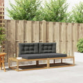 Outdoor-Sofagarnitur Weiß 230,5 x 83 x 73 cm Polyester